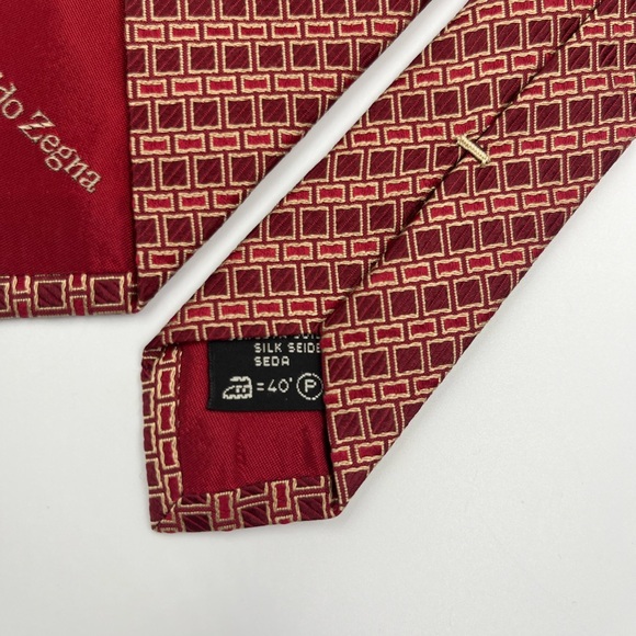 Ermenegildo Zegna Patek Philippe 100% Silk Textured Tie Necktie PRISTINE 2005 - Picture 4 of 6